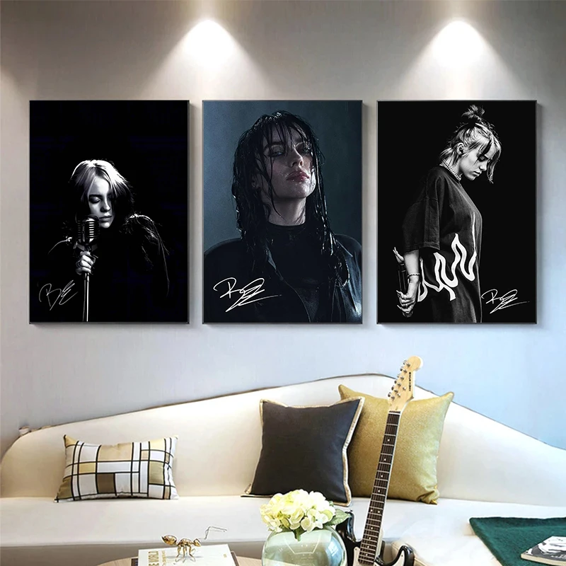 حار عالية حرق المغني B-Billies سلسلة المشارك طباعة قماش صورة فنية المنزل لغرفة المعيشة جدار ديكور هدية لوحة بدون إطار