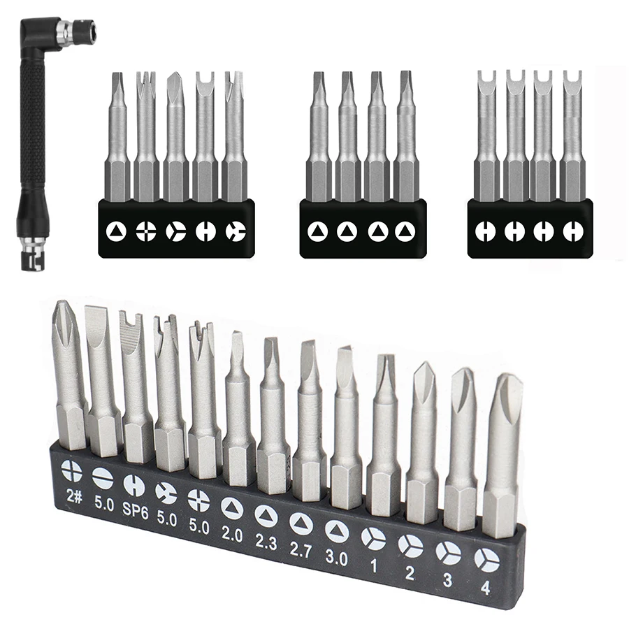 4-13Pcs Special-shaped Screwdriver Set 50mm U Shaped Y Type Triangle Inner Plum Type Cross Three Points Screwdriver Bit Tools