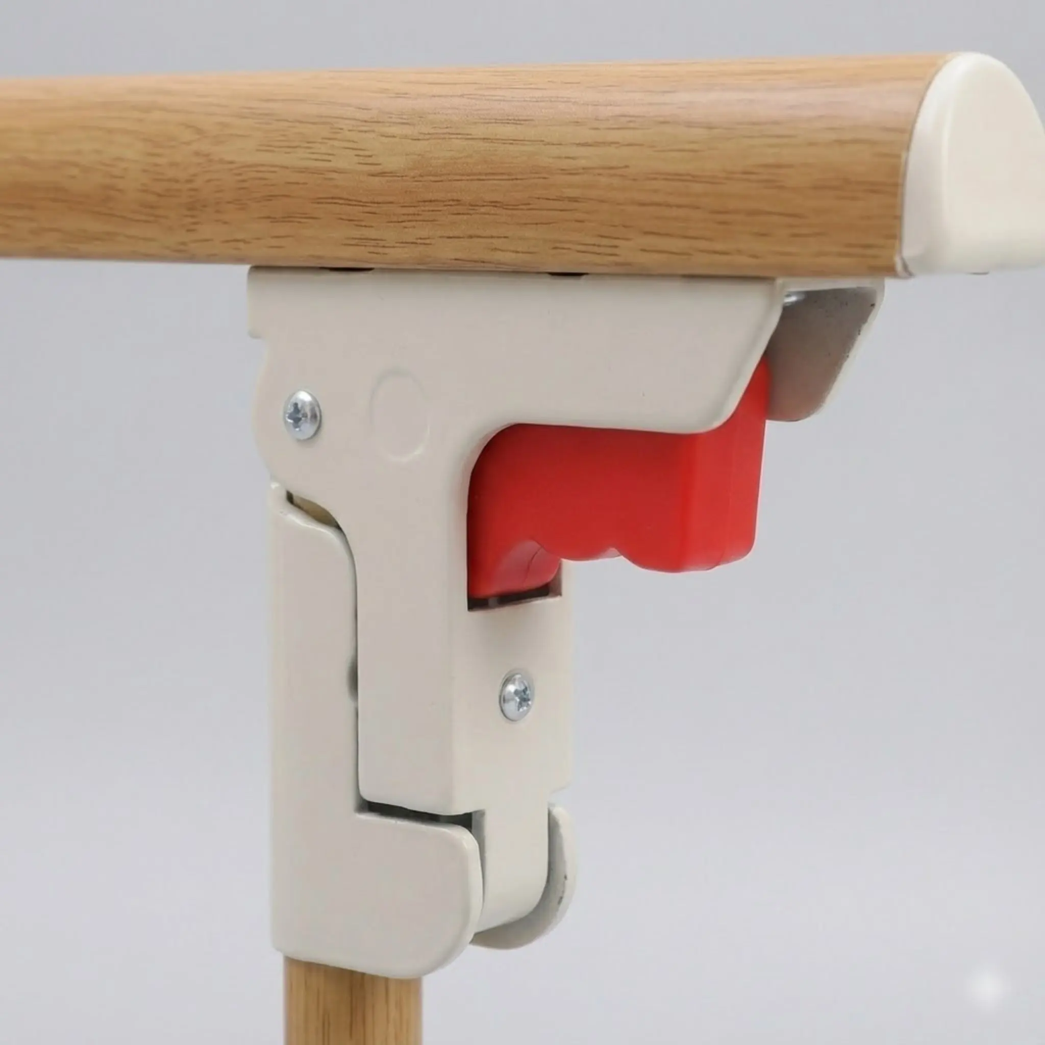 مقبض حماية للمساعدة في جانب السرير، إطار من سبائك الألومنيوم والحبوب الخشبية سهل التركيب