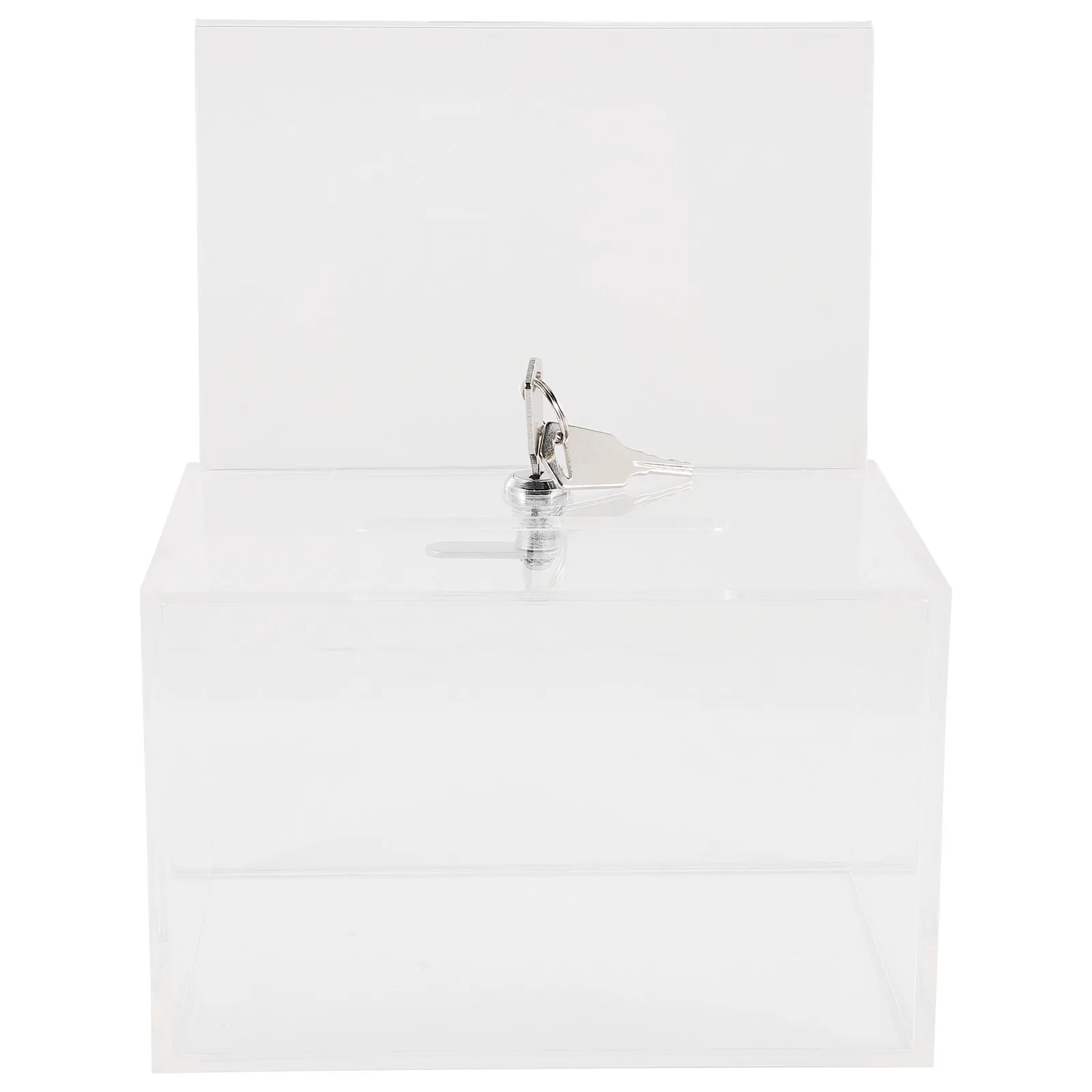 

Clear Donation Box with Lock for Fundraising Suggestion Voting and Complaint Collection Multi-Functional Secure Letter Storage