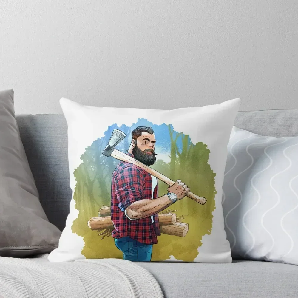 

The Lumberjack Throw Pillow Cushions For Decorative Sofa home decor items Luxury Pillow Cover Christmas Cushion For Home pillow
