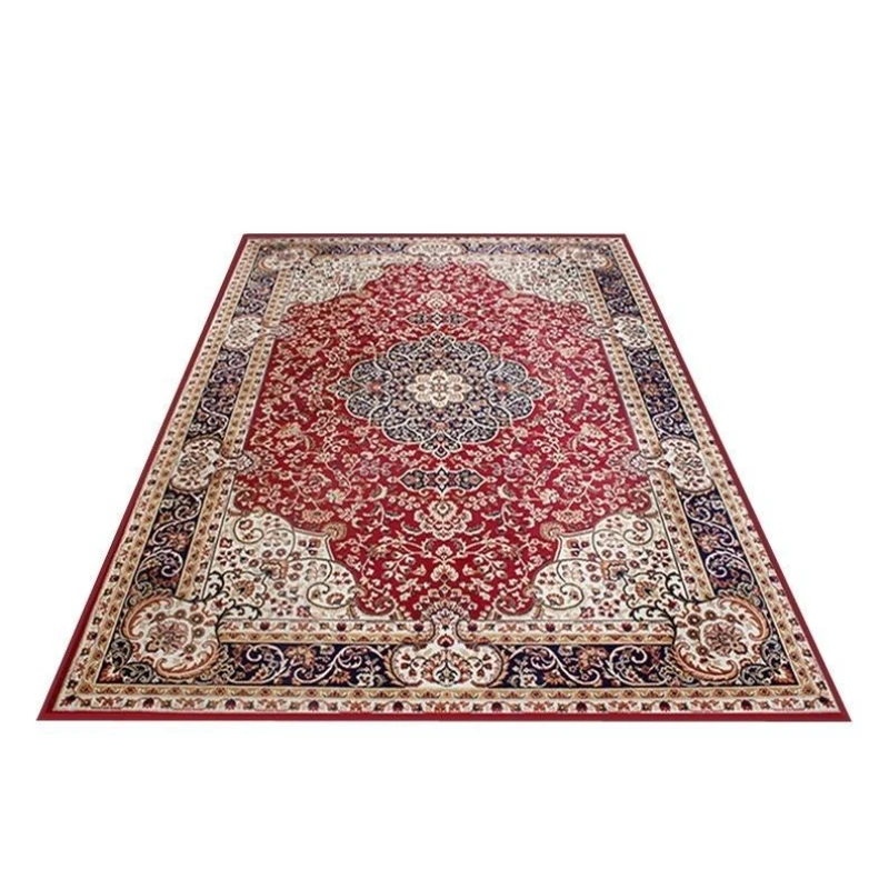 Belgium imported ultra-thin 3mm/European Persian retro bedroom living room coffee table foyer INS red carpet