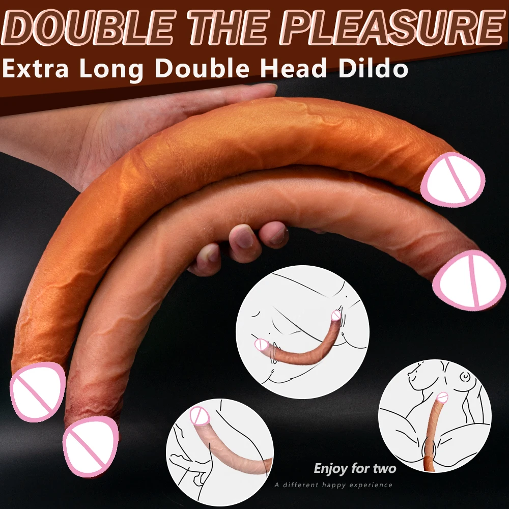 40 سنتيمتر قضبان اصطناعية مزدوجة مزدوجة اختراق المهبل والشرج واقعية القضيب المثيرة القضيب الجنس لعب للنساء الاستمناء #1