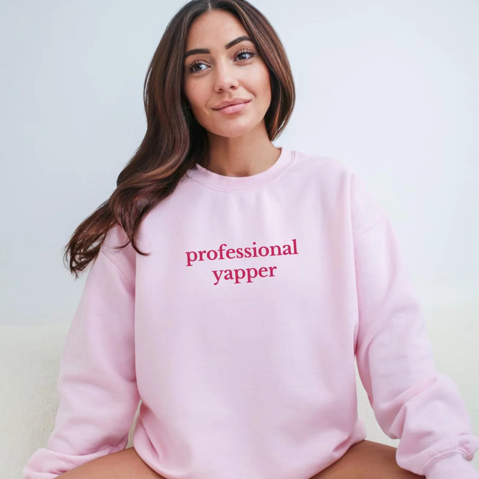 Skuggnas profesional Yapper divertido Meme tendencia sudadera mujer moda algodón cuello redondo traje Casual regalo de envío directo