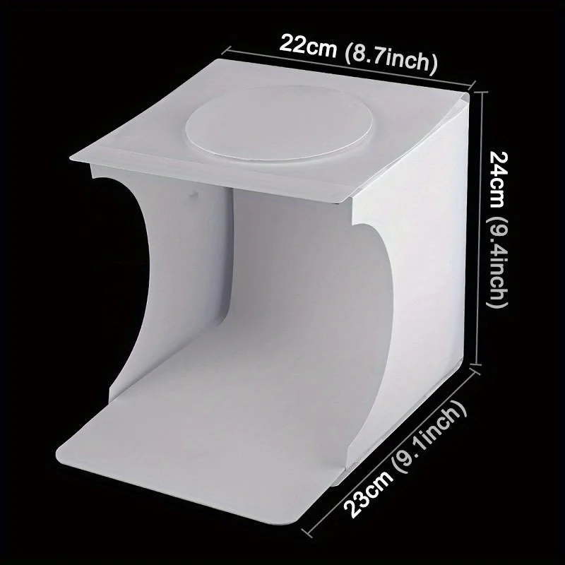 Dual LED Panels Folding Portable Photo Video Box Lighting Studio Shooting Tent Box Kit Diffuse Studio Softbox Lightbox gallery 1