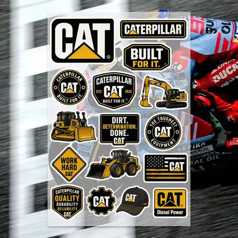 C-caterpillar Stickers Moto Sticker Auto Body Bumper Windows Motorcycle Laptop Walls Vinyl Decal Car Tuning Accessories