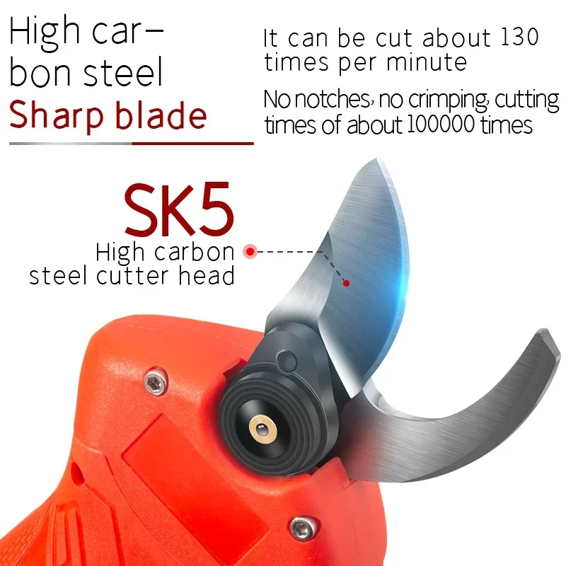 16.8V Brushless Electric Pruning Shears Garden Tool Pruner Cordless Electric Scissors Tree Branches Cutter for Makita Battery