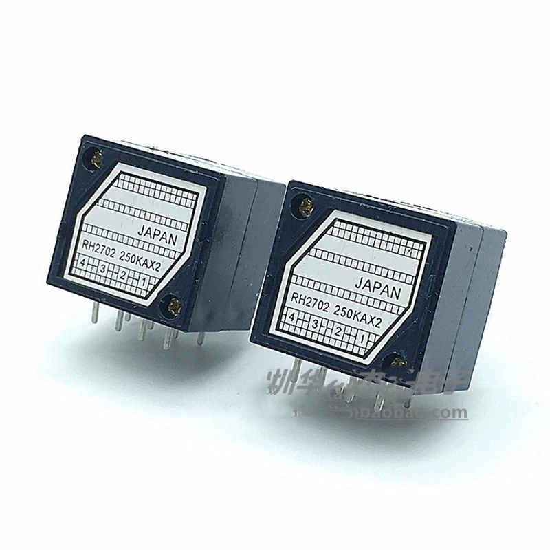 1 szt. RH2702 rotentiometr oporowy z dwoma jednostkami A50KX2 A100KX2 A250KX2 8 pinów ALPS RK27 oś kwiatowa 25mm