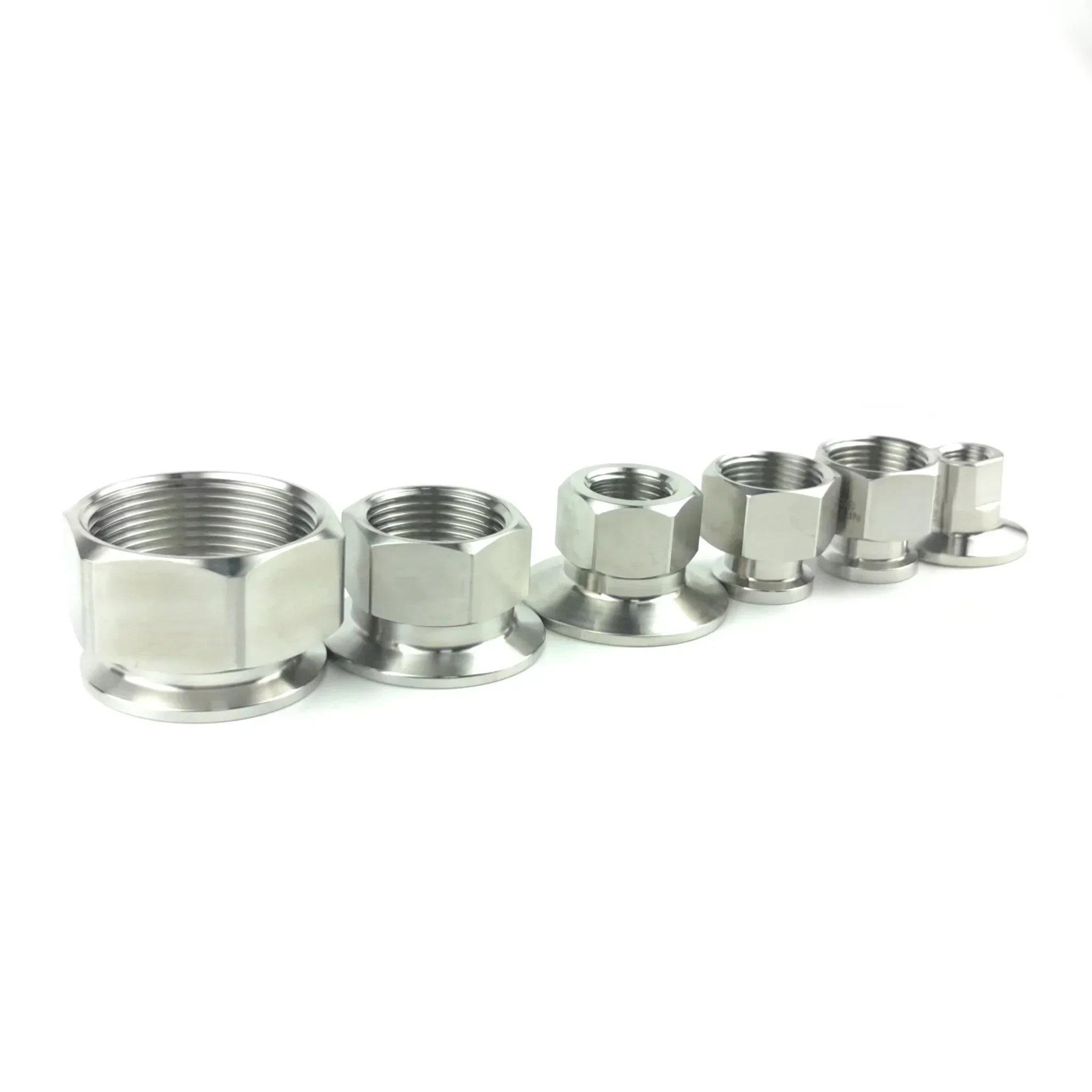 1/8 1/4 1/2 3/4 1 1-1/4 1-1/2 2'' NPT Female Adapter Sanitary Stainless Steel Tri Clamp SS304 Pipe Fitting 25.4 50.5 64mm