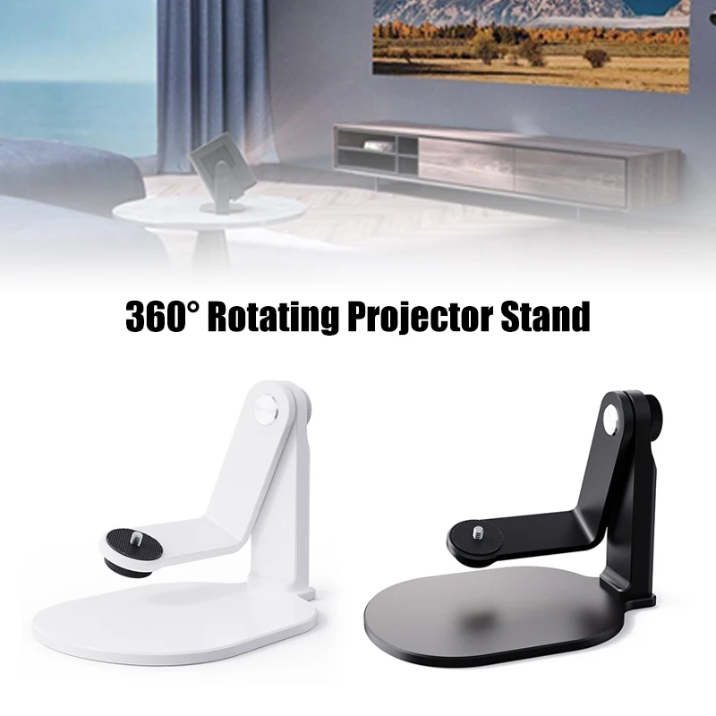 

Universal Projector Stand Desktop Mount Adjustable 360° Rotation Holder For XGIMI Halo H6 HY300 HY320 Stand For Bedside
