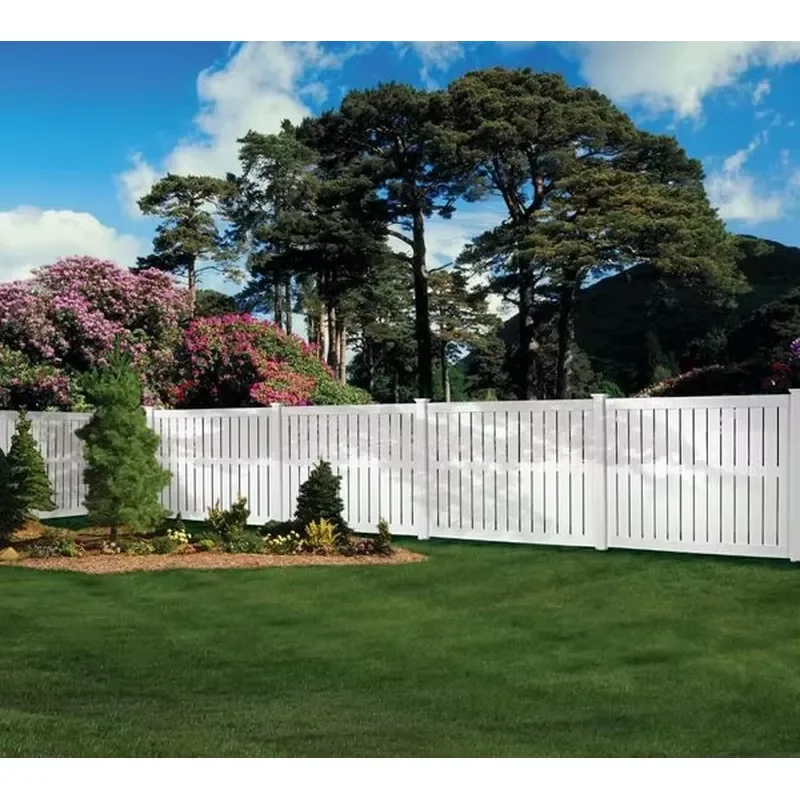 for Hot Sale Free Maintenance Vinyl Fence for Garden Plastic Fence Barrier Fence