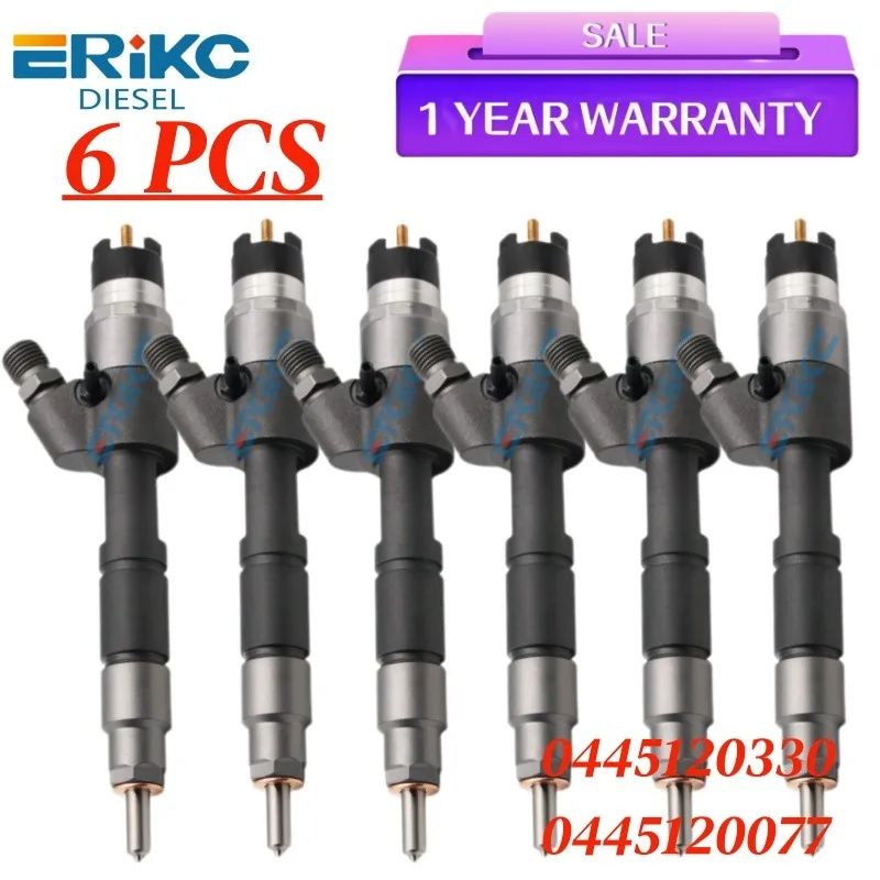 

6PCS 0445120330 0445120077 Common Rail Injector Original Injector FOR Volvo MWM 2S2130200 2T2130201 961204640024 961204640034