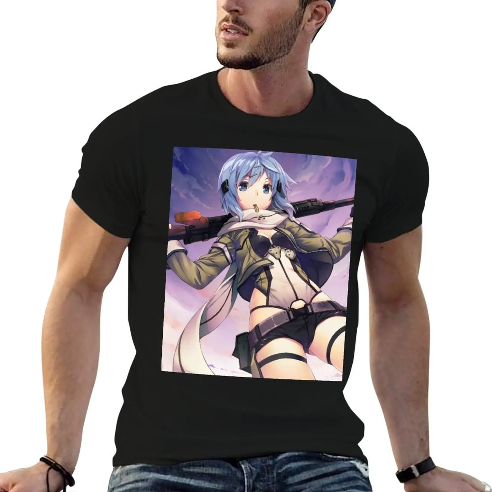 

Sinon T-Shirt man t shirt cotton t shirt custom print T-Shirt