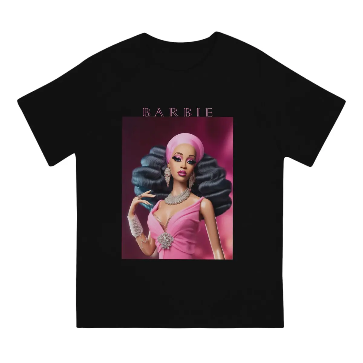 Cardi B as a Barbie Doll Special TShirt American rapper Cardi B Casual T Shirt Hot Sale Stuff For Adult