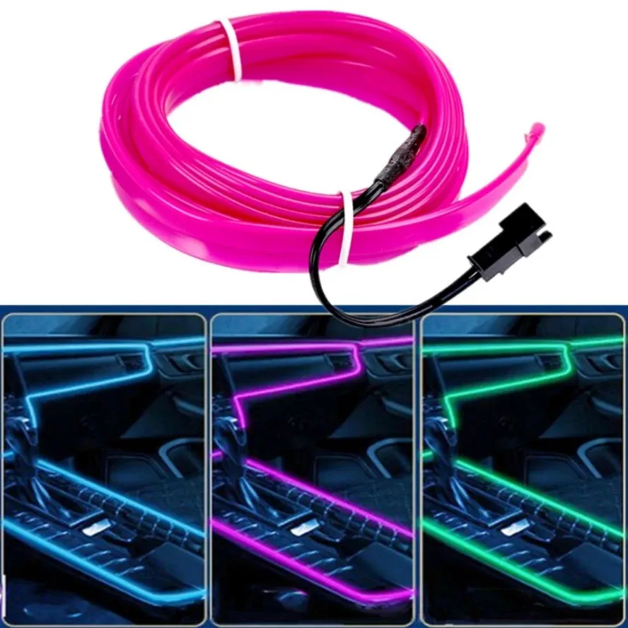 1M/2M/3M/4M/5M Flexible Neon Light EL Wire Led Neon Dance Party Atmosphere Decor Lamp RopeTube Led Waterproof Multicolor Strip