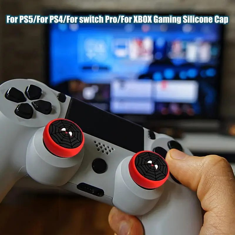 Thumb Stick Grip Non-Slip Joystick Cover Replacement Thumbstick Grip S For PS5 PS4 Switch Pro Silicone Cover 4pcs