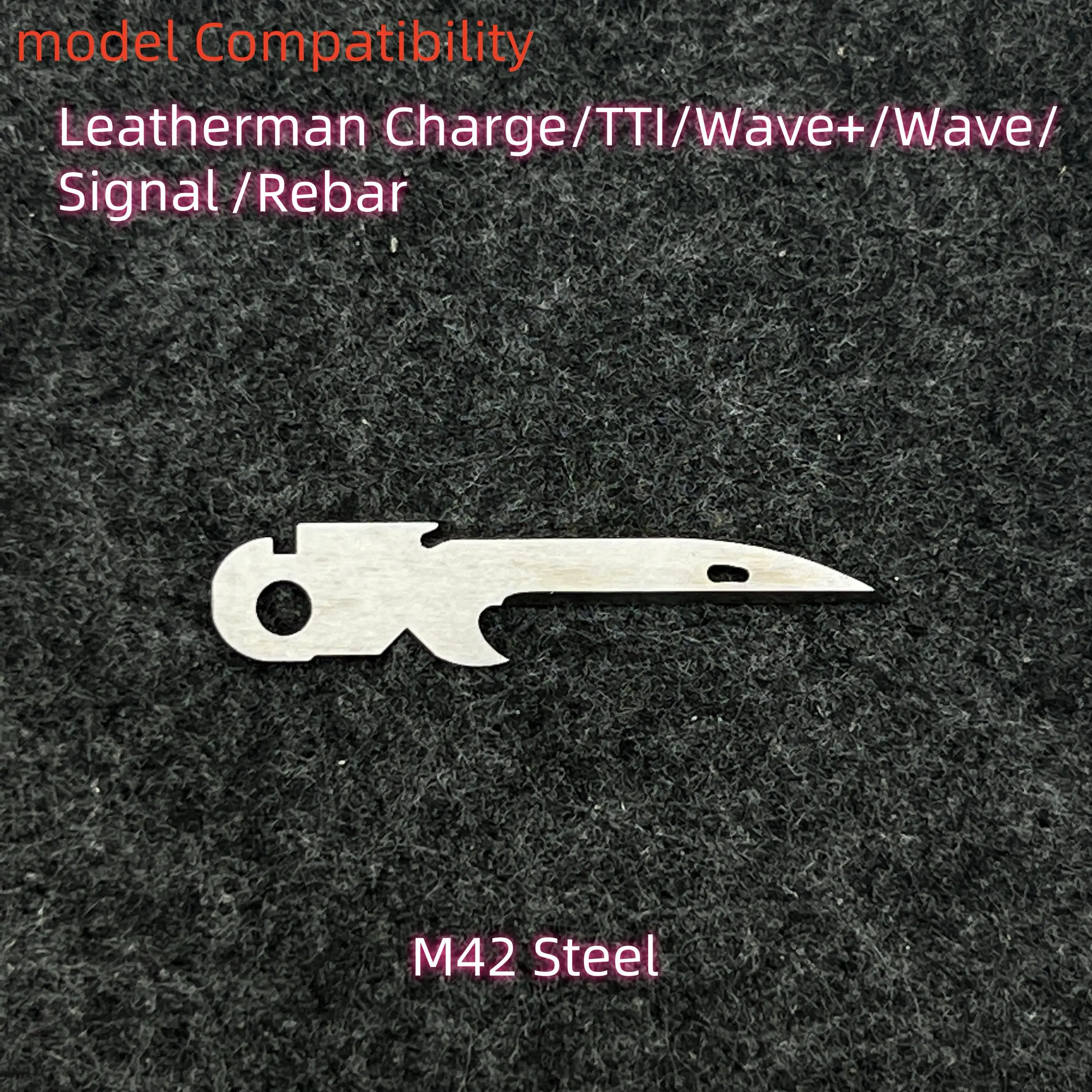 Bottle Opener with Awl Perforator and Wire Stripper Improved For Leatherman Charge TTI Wave Signal Rebar Accessories MOD