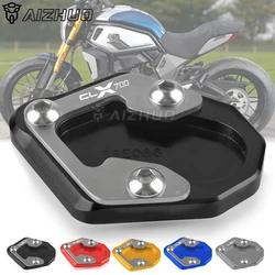 FOR CFMOTO CLX 700 700CL-X Motorcycle Kickstand Sidestand Stand Extension Enlarger 700CLX ADV Sport Heritage 2020-2024