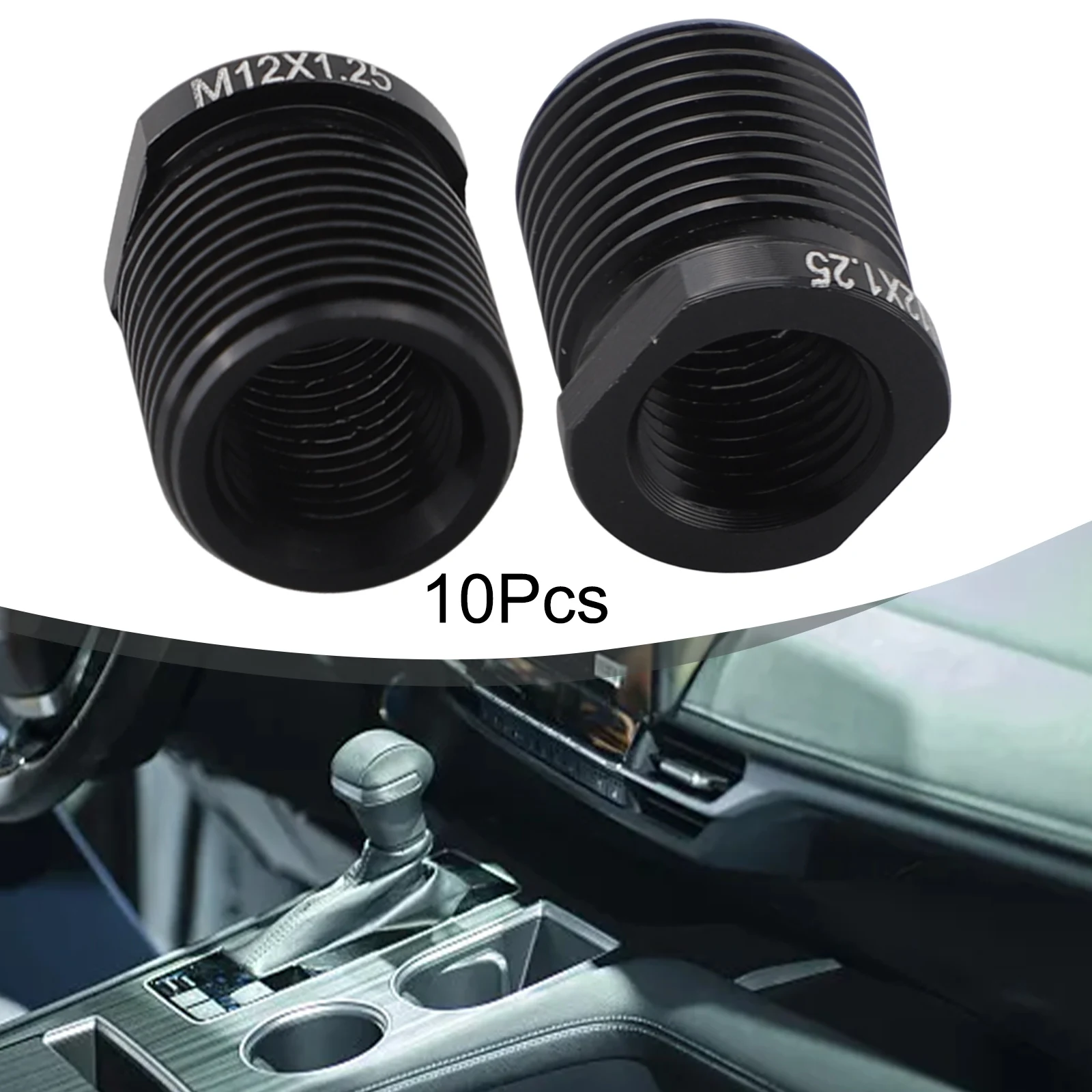 

Aluminum Gear Shift Knob Thread Adapter Nut Insert For M12x1.25 M10x1.25 M8x1.25 M10x1.5 For M14x1.5 Car Interior Accessories