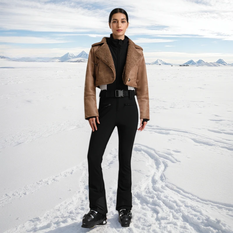 

2026 GSOU SNOW Snow Clothes for Women Waterproof Windproof Warm Outdoors Winter Women's Sets Outfit Outdoors Solid Slim Overalls