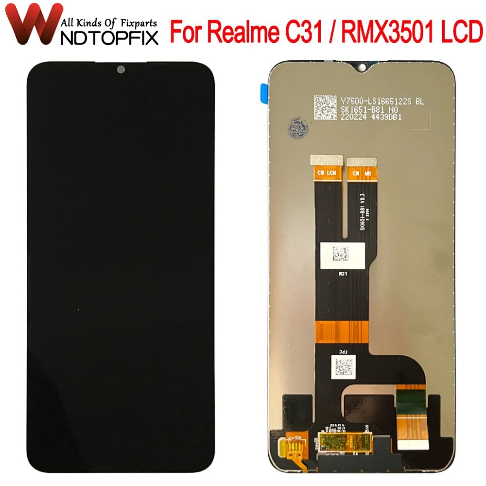 

6.5" For OPPO Realme C31 LCD Display Touch Screen Digitizer Assembly Repair Replace For Oppo C31 LCD Phone RMX3501 LCD Screen