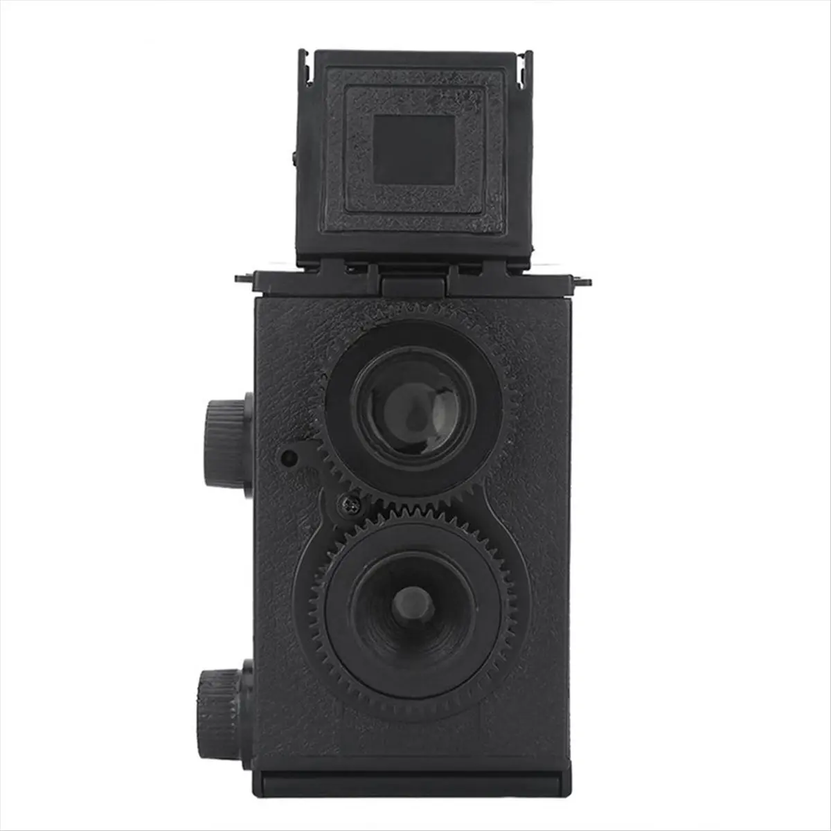 ABGN New Adult Science DIY Dual Lens Assembly 35mm Film Camera Retro Double Reflective Film Camera Vlog Recording Story