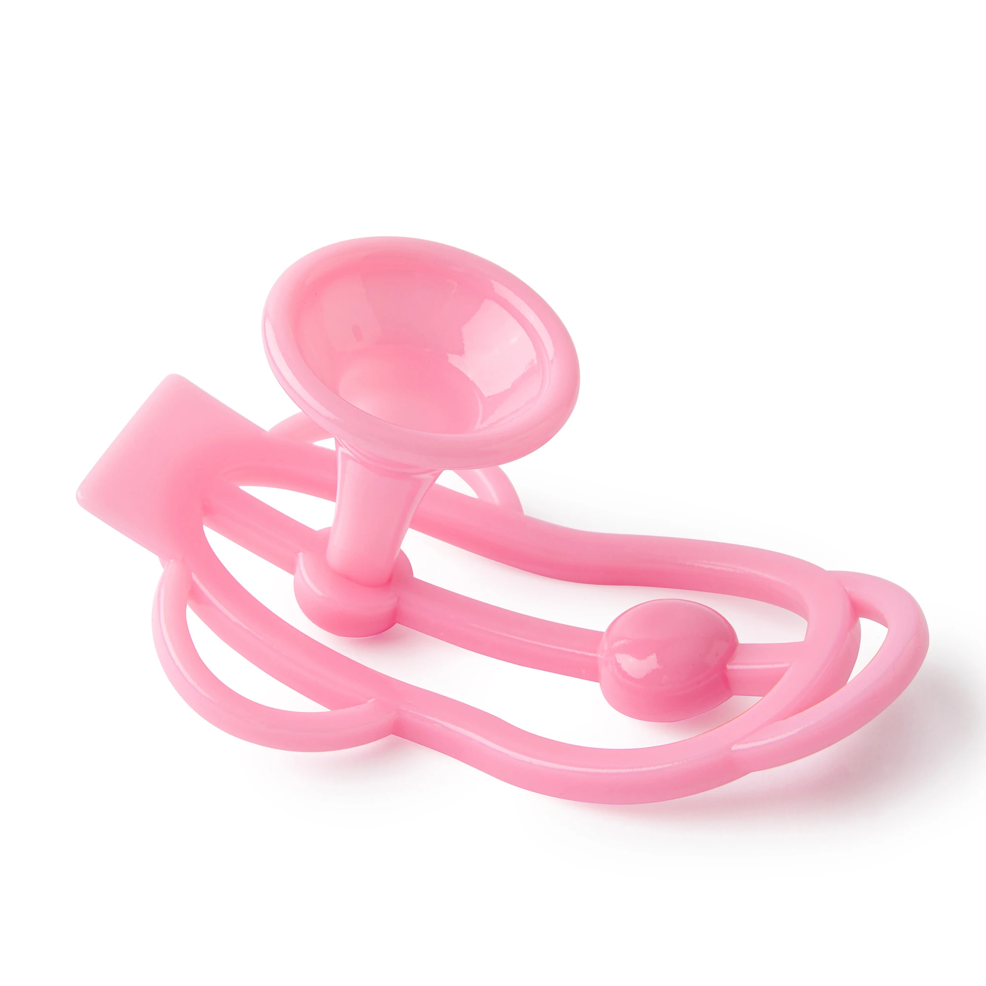 جهاز تدريب العفة للذكور من سيسي، مشبك فوفو مع تصميم قمع، قفص بلاستيكي خفيف الوزن، لعبة مثيرة للرجال