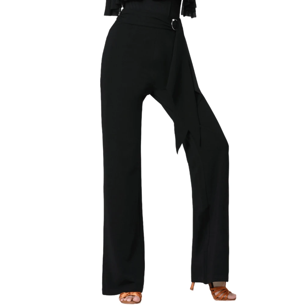 FJModern-Pantalon de danse pour femme, droit, salle de Rh, performance sur scène, latine, mode, nouveau, 2024