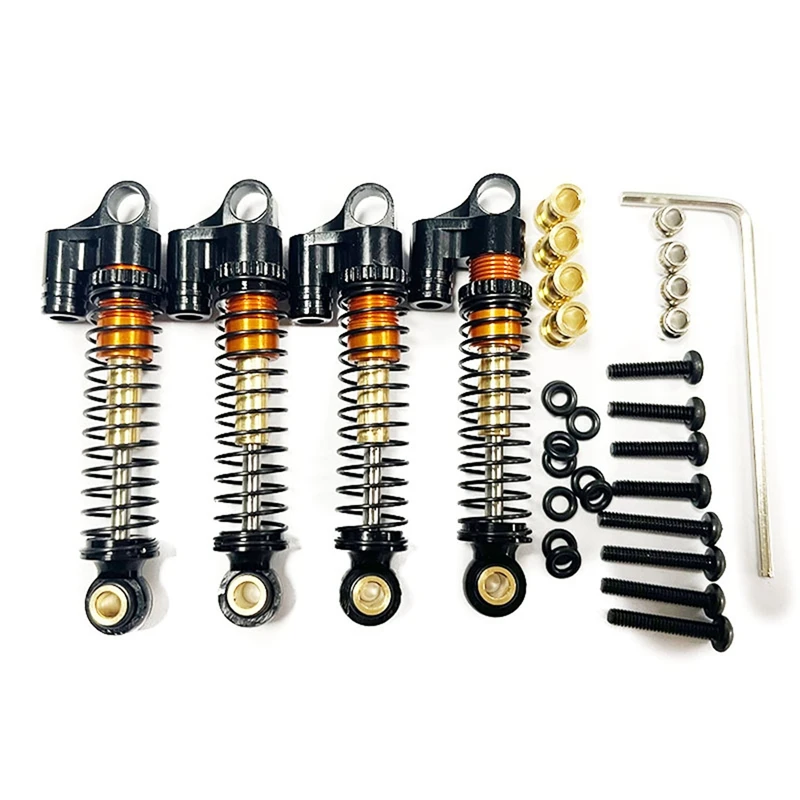 For FMS FCX24 Metal 43Mm Shock Absorbers And Chassis Links Tie Rod 1/24 RC Crawler Car Upgrades Parts Accessories