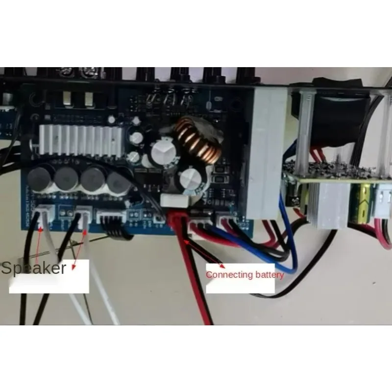 High Power Bluetooth Audio Amplifier Board, 12V Battery Speaker Motherboard for 8-18 Inch Speakers