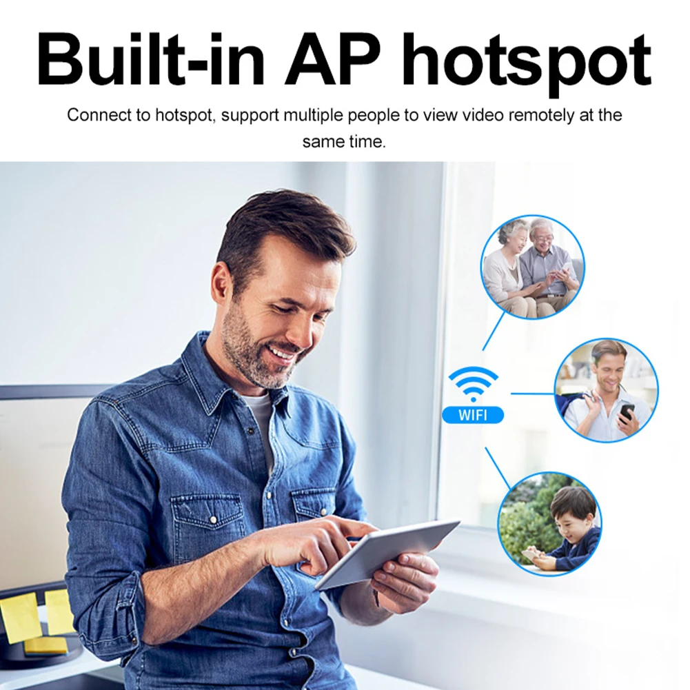 Bezpieczeństwo w domu USB akumulator dwukierunkowy Audio noktowizor podstawa magnetyczna z tworzywa sztucznego WiFi WiFi praktyczne kamera ochrony HD 1080P