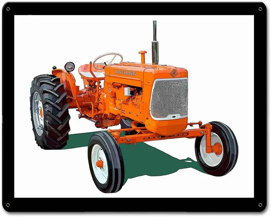 Allis Chalmers D14 Plaque Poster Metal Tin Sign ; Vintage Retro Wall Decor