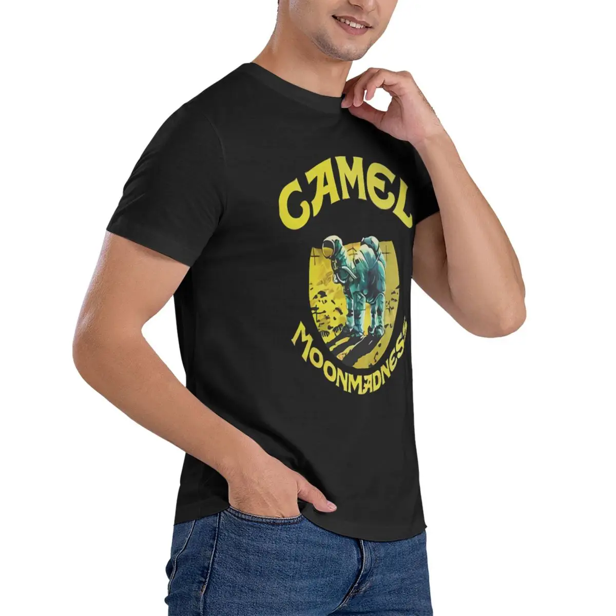 Band Men T Shirts Camel Fashion Tees Short Sleeve Round Collar T-Shirt Cotton Adult Clothes