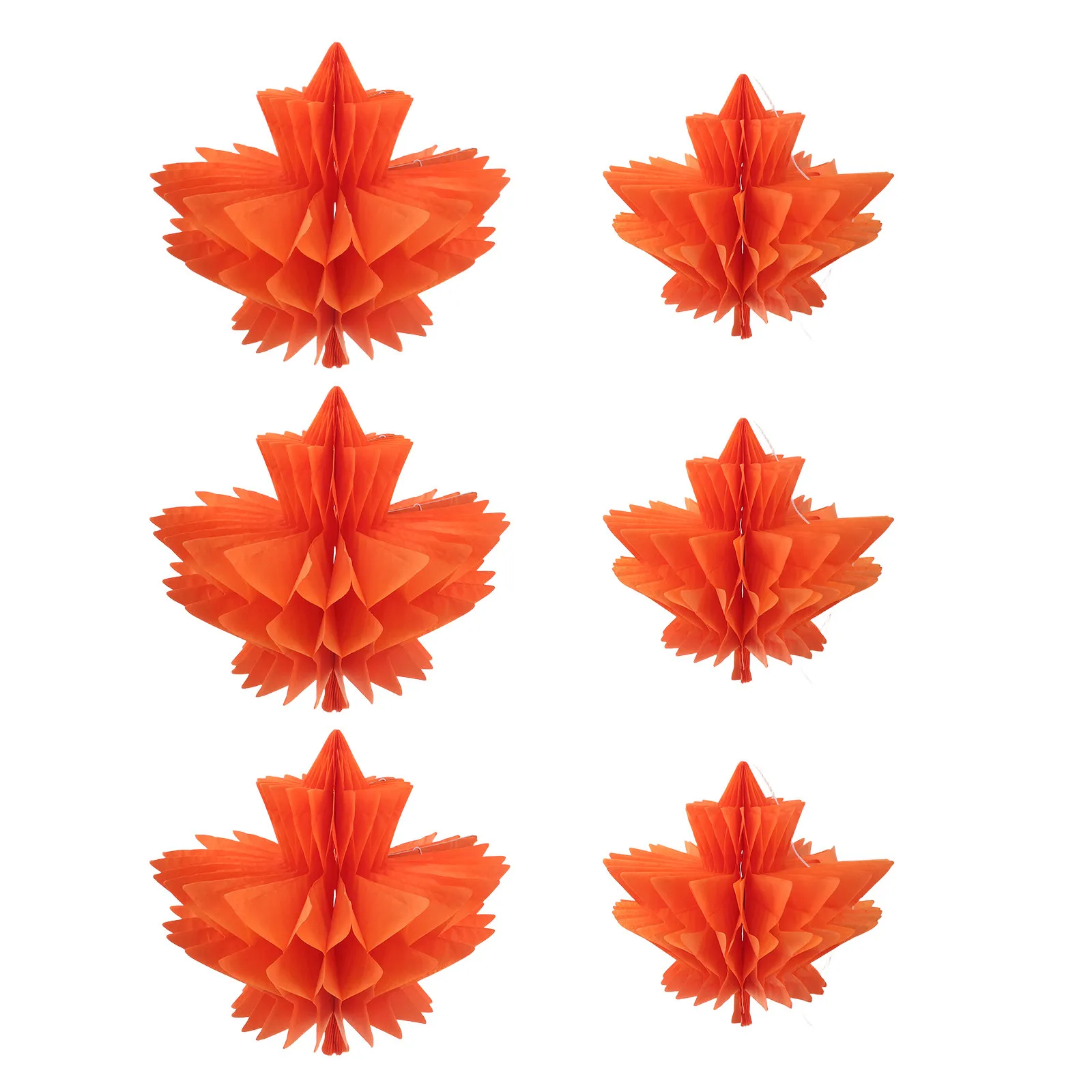 6 Pcs Fall Harvest Decorations Autumn Party Supplies Celebration Hanging Ornament Foliage