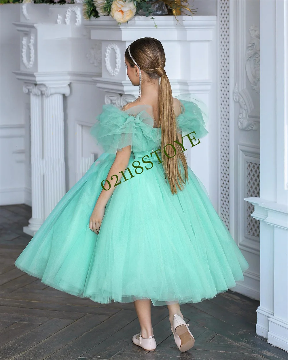 

Sequin Flower Girl Dress Puffy Baby Girls Princess Dress Girl Wedding Party Dress Evening Dresses for Children