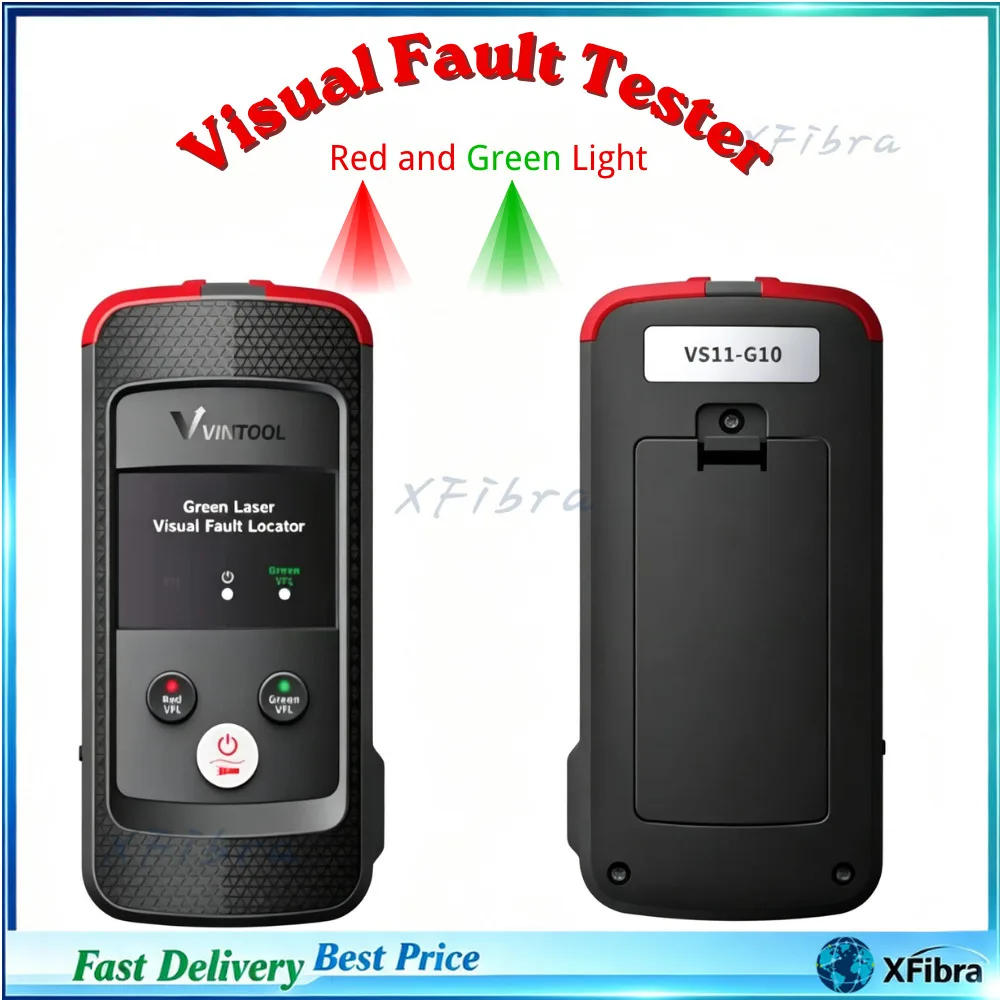 30M20mw10mw VFL Visual Fault Locator Laser Red Green Dual Light Machine Rechargeable Cable Fiber Optic Tester