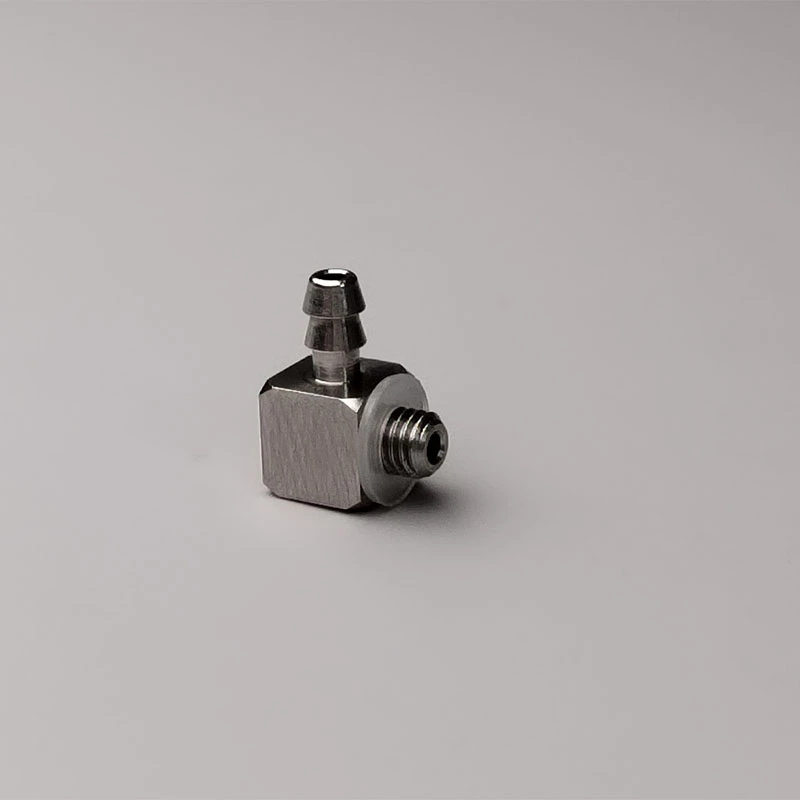 1/14 Maßstab Metall Edelstahl Präzisionsbogenstücke, Gerade Verbindungsstücke, T-Stücke und Öldüsen für RC-Hydraulikmodell-Upgrades – Detail 3