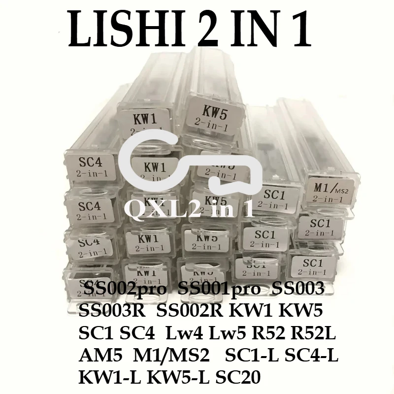 

Repair Tools Locksmiths 2 in 1 Lishi SS002pro KW1 SC1 SC4 SS001 Lw4 Lw5 R52 AM5 R52L M1MS2 KW1-L Sc4-l for Home Door Civil Locks