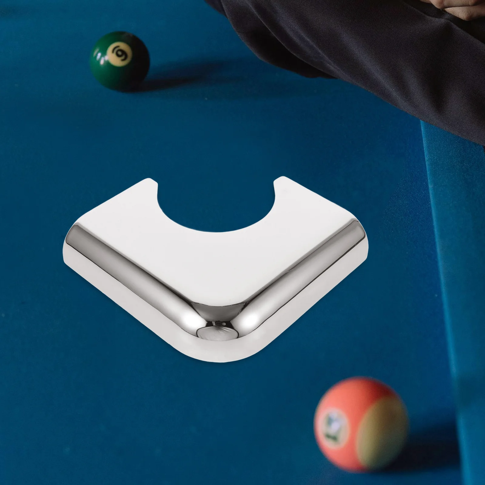 Pool Table Corner Bracket Billiard Table Metal Corner Plate Pool Table Corner Guard Billiard Table Hardware Accessories Silver