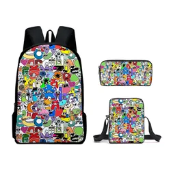 HOT Peripherals Alphabet Lore School Bag Alphabet Legend Backpack Pen Bag Schoolbag Boys Girls Anime Cartoon School Bag Mochila