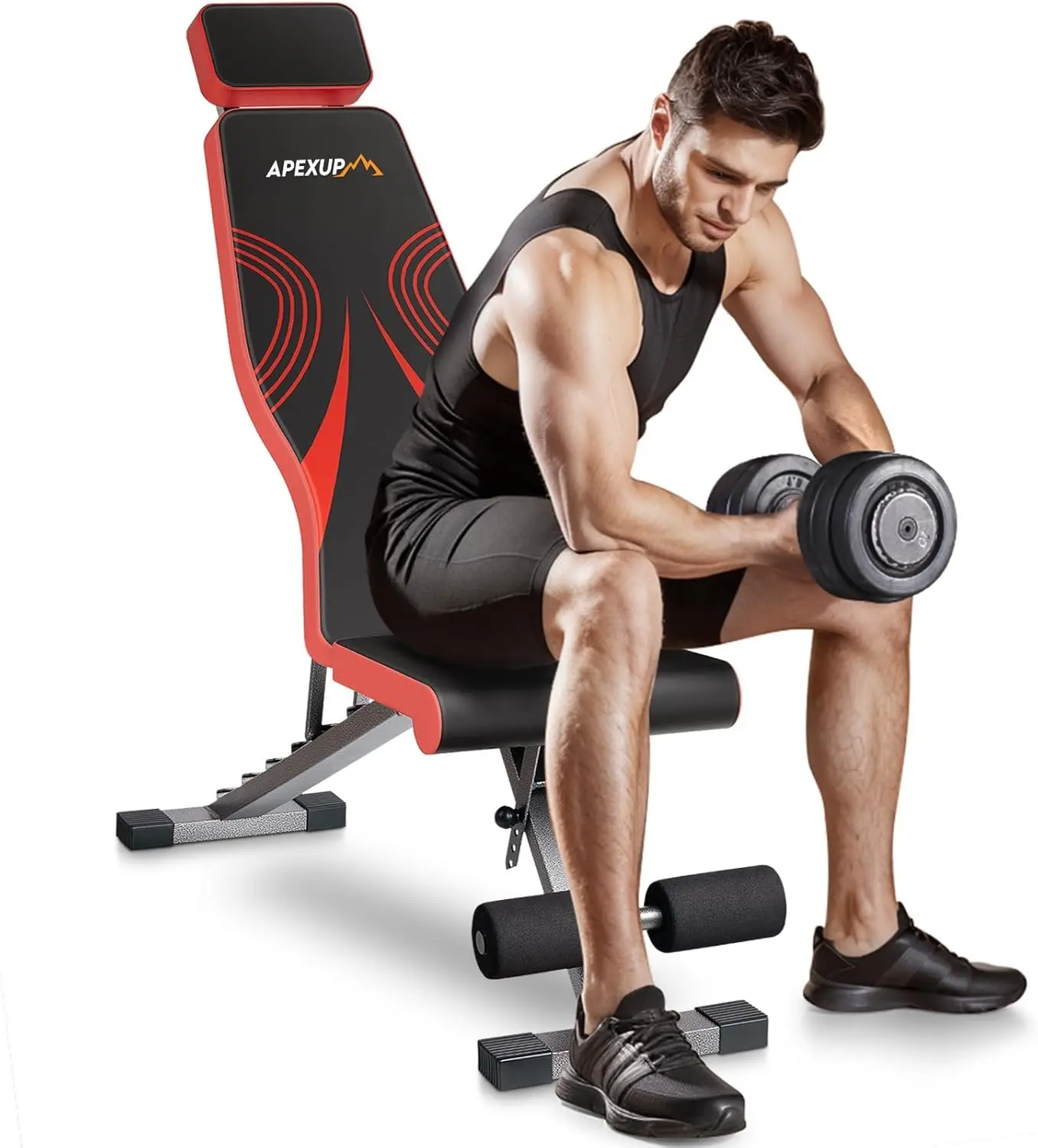 

Adjustable Weight Bench Heavy Duty 700LBS Foldable Workout Bench Press with Extended Head Support for Home Gym Dumbbell Exercise