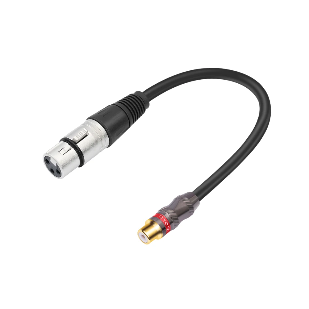 

0.3m 3Pin XLR Female To RCA Female RCA Female To 3Pin-XLR Female Adapter Cord for Speaker Amplifiers HiFi Stereo Audio Systems