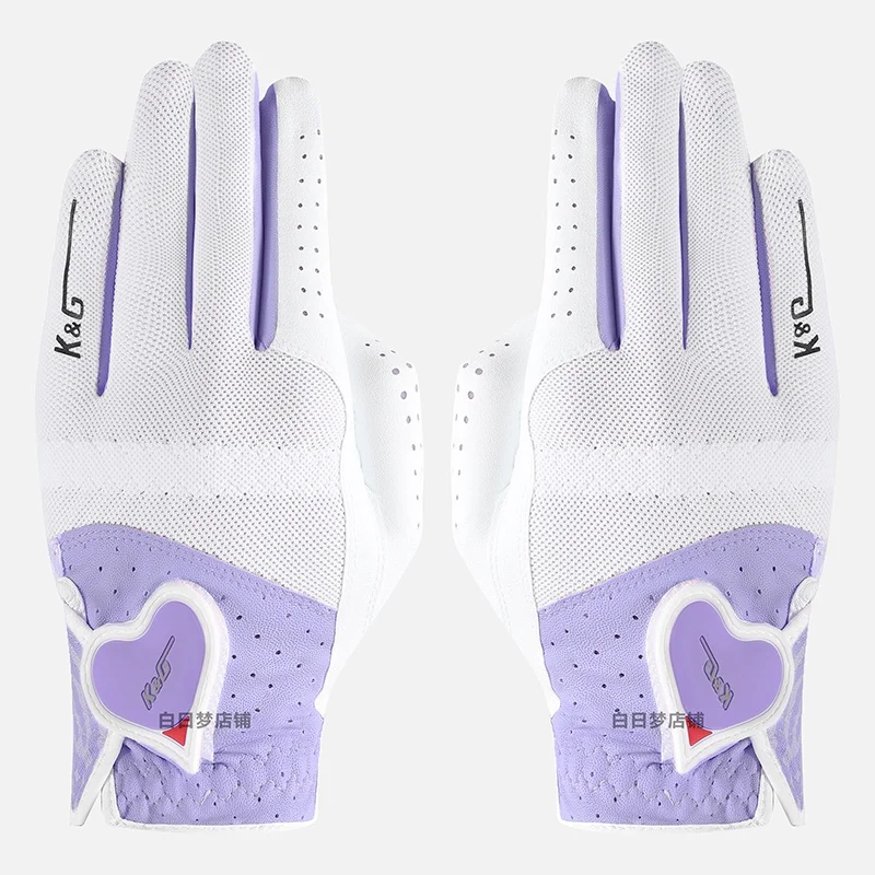 Korea and Japan Golf Gloves Ladies Microfiber Wear-resistant Sports Golf Gloves Non-slip Breathable #220178