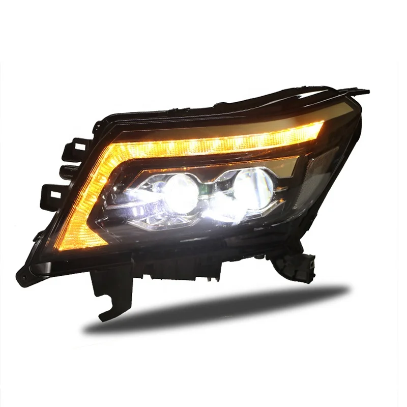 

Для Nissan Navara NP300 2015-2021 года, полностью светодиодная фара, обновление до 2021, дизайн передней лампы в сборе, последовательный указатель поворота DRLLD