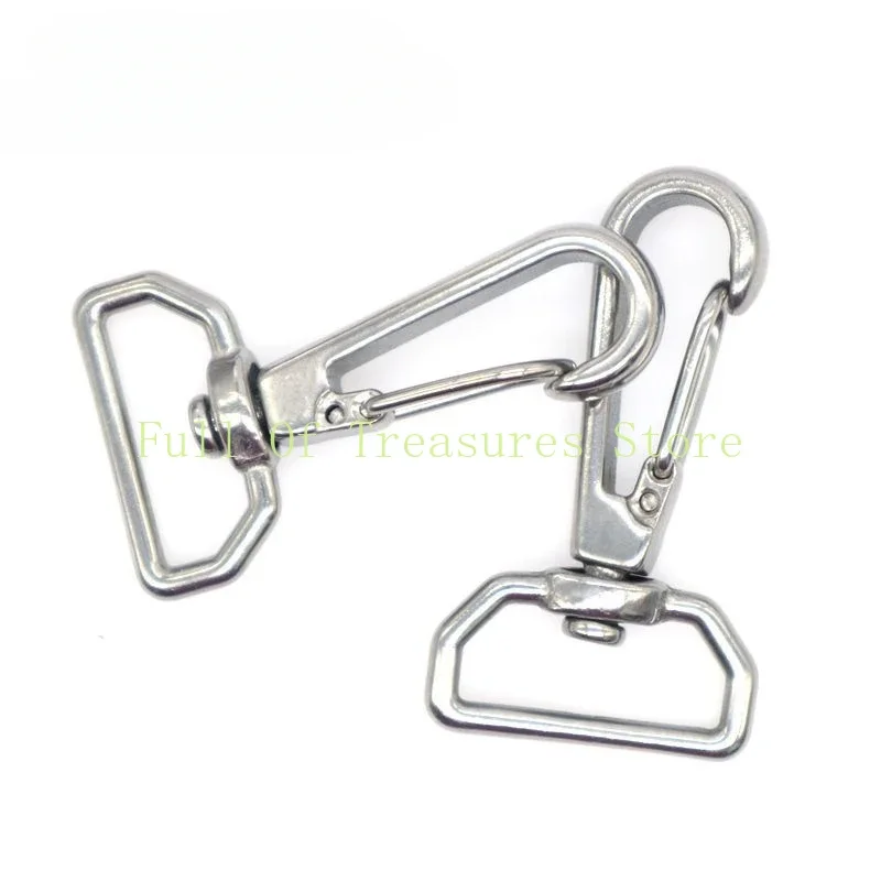 Stainless steel square ring universal hook, simple  backpack buckle, woven belt,hook