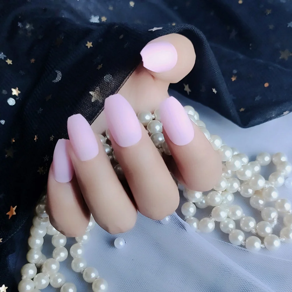 

120Pcs Ballerina Matte False Nail Tips High Quality Dull Finish Nail Art Tools for Professional Use Assorted Colors Included