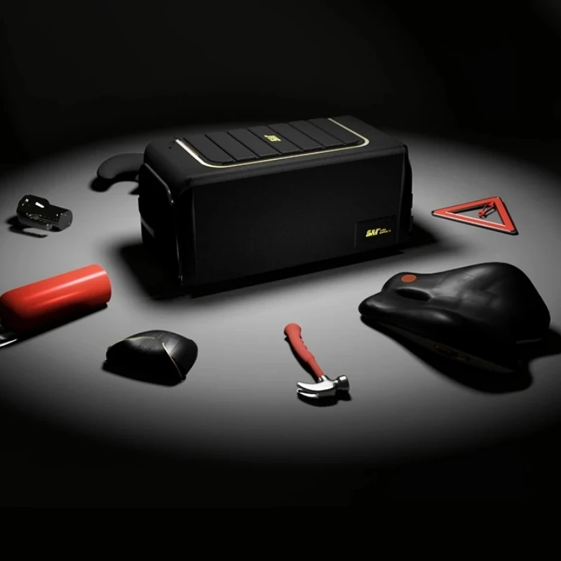 Car Trunk Organizer Box Large Capacity Auto Multiuse Tools Storage Bag Oxford Cloth Folding Emergency Storage Solution