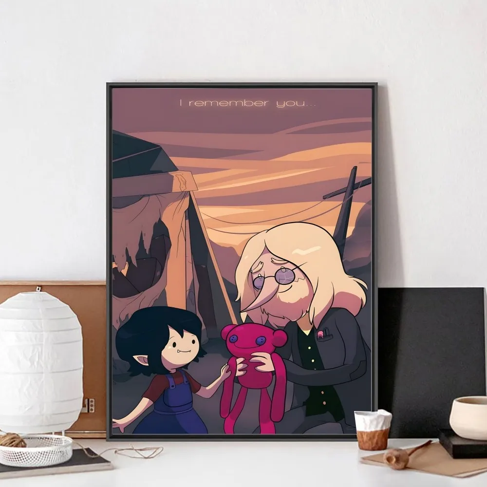 Anime Adventure Time Poster No Framed Poster Kraft Club Bar Paper Vintage Poster Wall Art Painting Bedroom Study Stickers