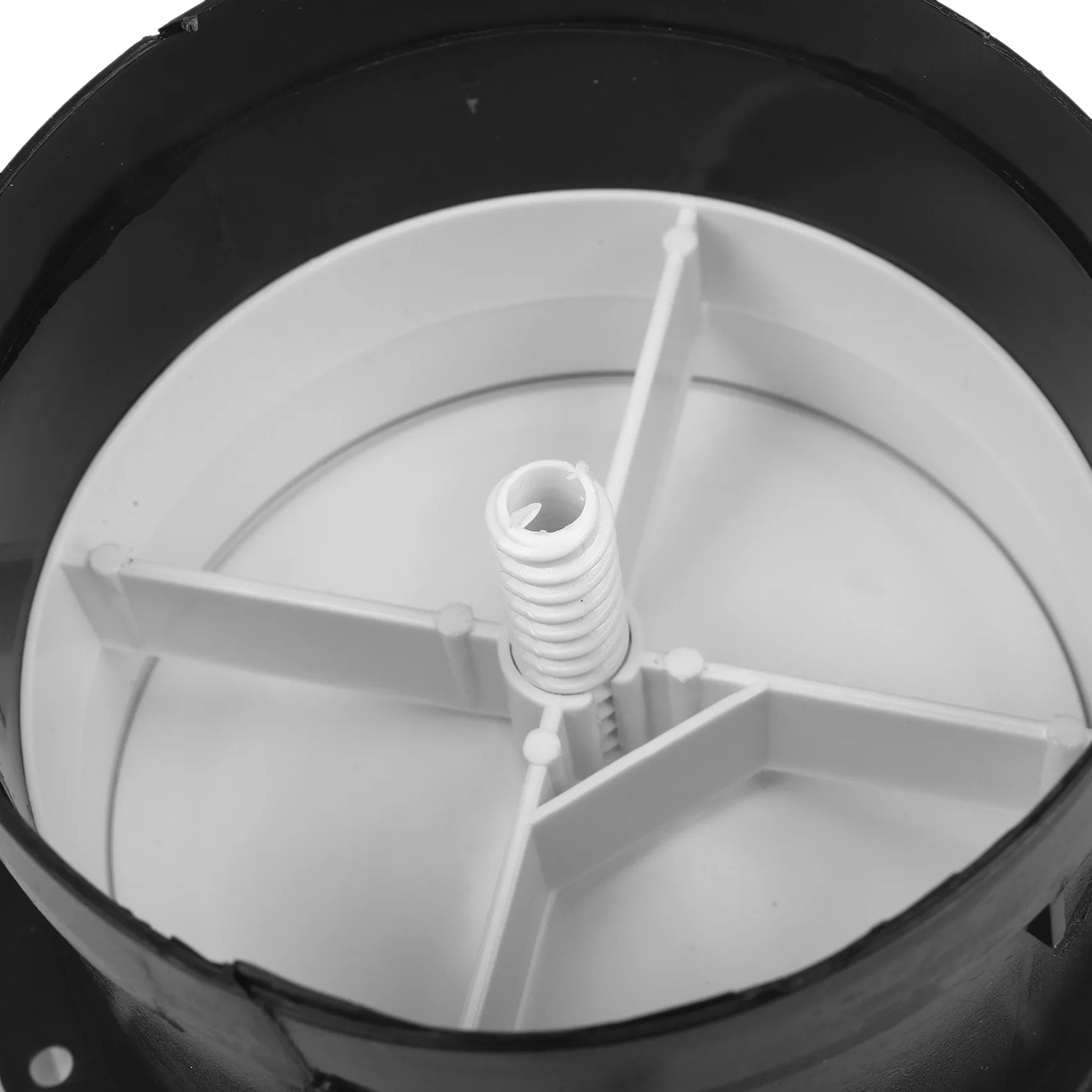 B52C 2 Pieces ABS Adjustable Air Vent Round Soffit Exhaust Vent White Inline Duct Fan Outlet Vent 4 Inch