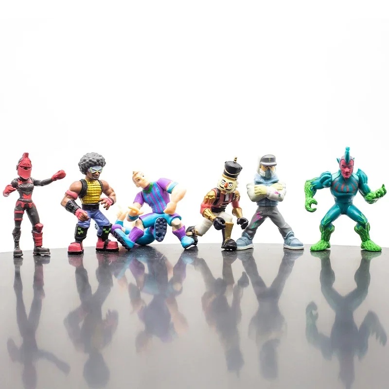 Marvel Super Hero Iron Man Spiderman Wolverine Fortniting Soldier Action Figure Mini Gashapon Toys Desktop Ornaments Kids Gifts